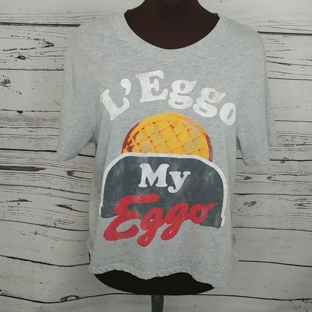 L'eggo My‎ Eggo Gray Short Sleeve Shirt